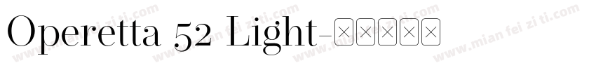Operetta 52 Light字体转换